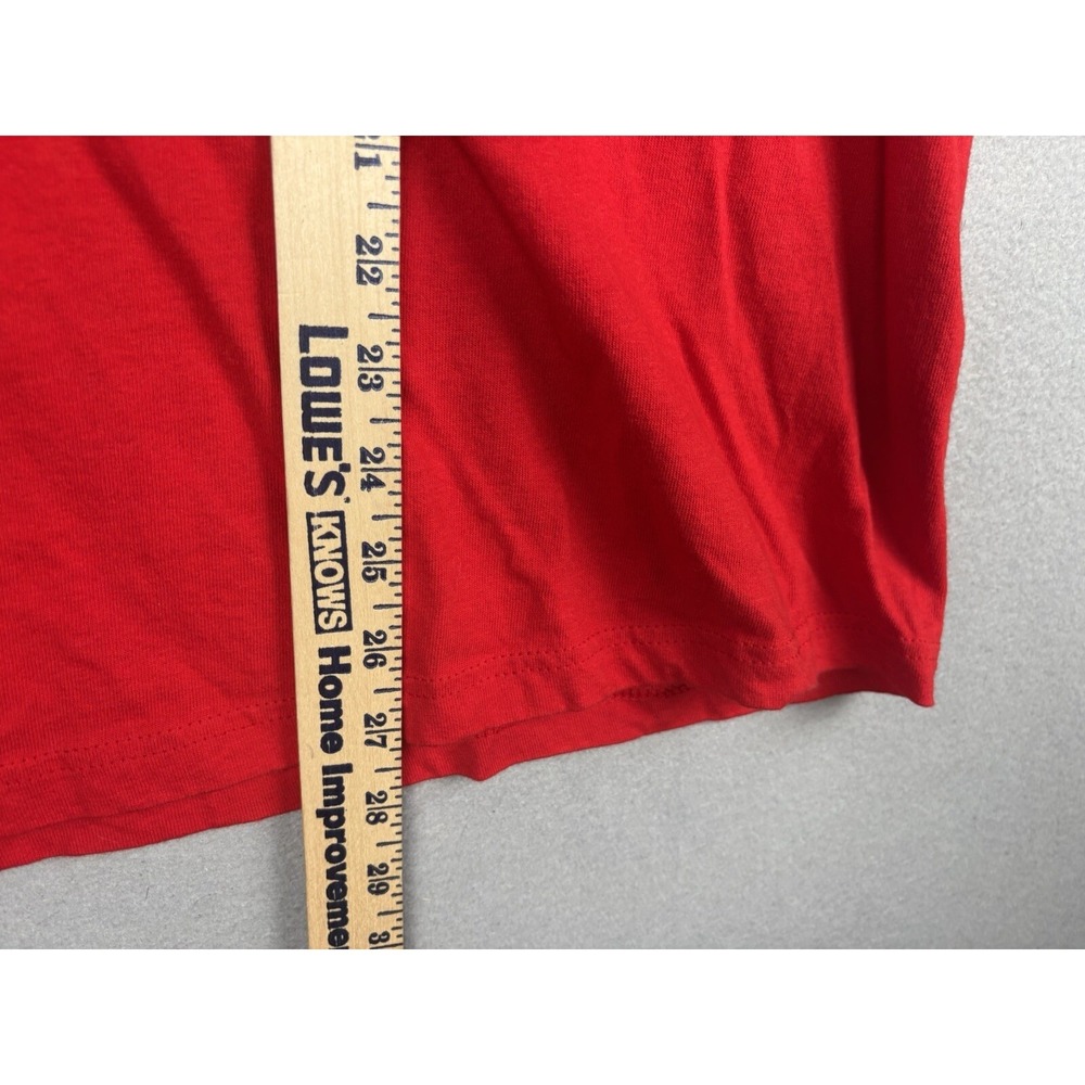 Vintage Jerzees Son Teez T Shirt L Large Red 2004 Gold Name Above All Names 4165 - Picture 6 of 12